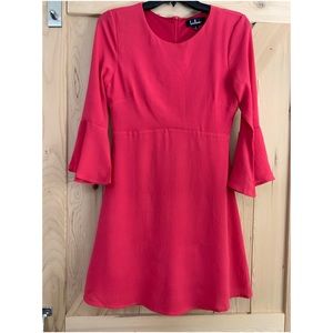 LuLu’s Hot Pink Mod-Mini Dress with 3/4 sleeve